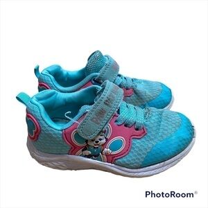 Paw Patrol Sneakers Everest Blue Pink Sz 10 Toddler Girl